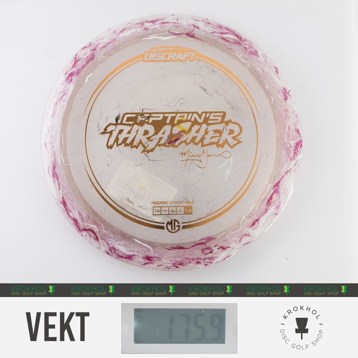 Z Jawbreaker Captain's Thrasher - Missy Gannon - Krokhol Disc Golf