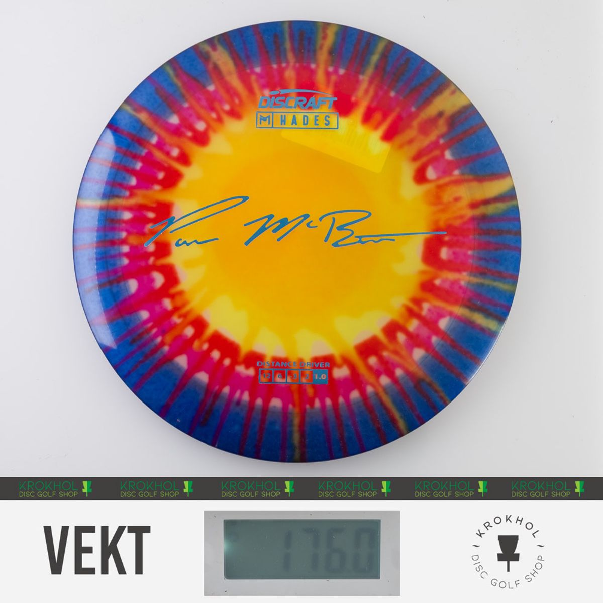 ミスターポールクルチイェーの絵です。(277/／300) Z Line Fly Dye Hades - Paul McBeth fra Discraft - Krokhol Disc