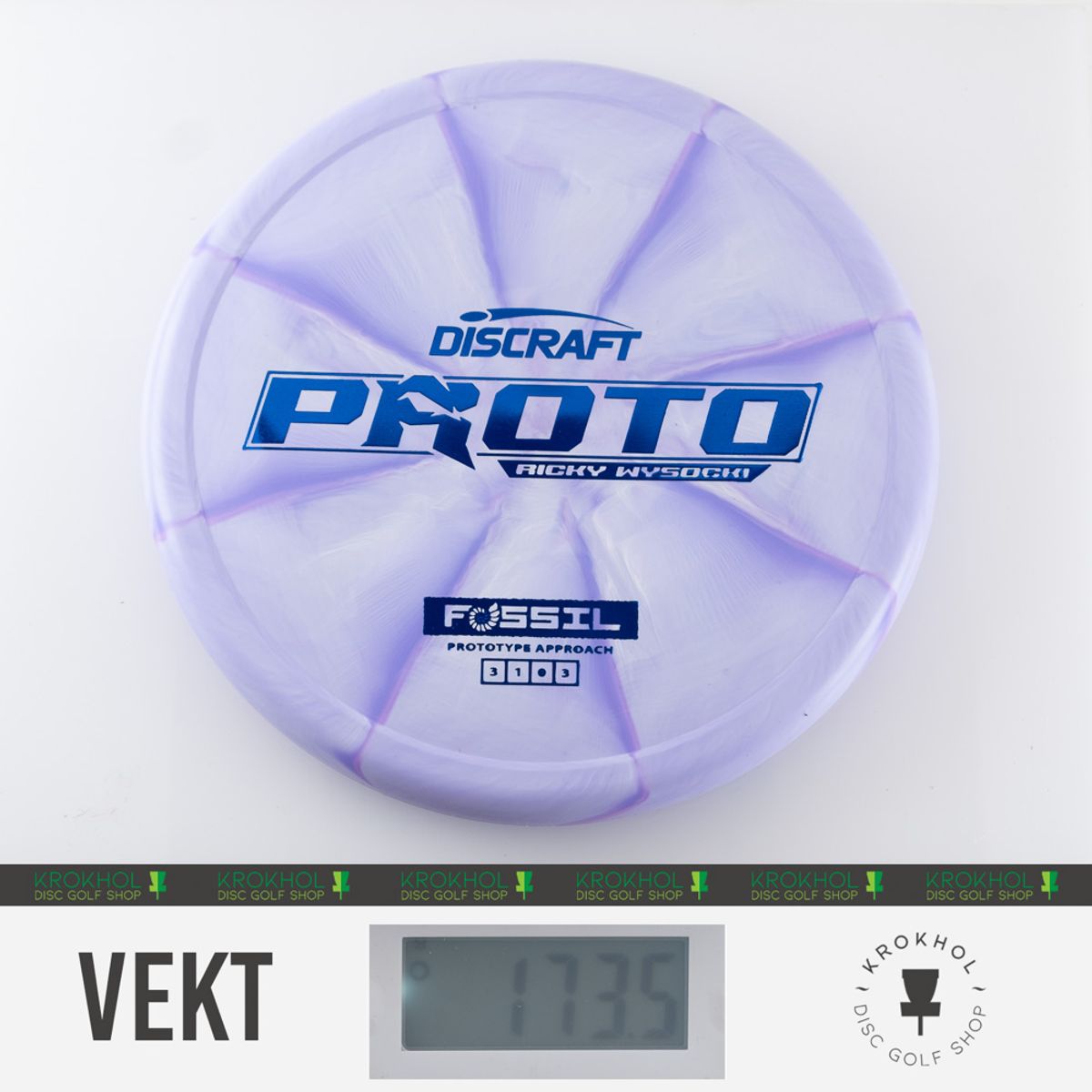 Prototype CT Swirl Fossil - Ricky Wysocki Proto - Krokhol Disc
