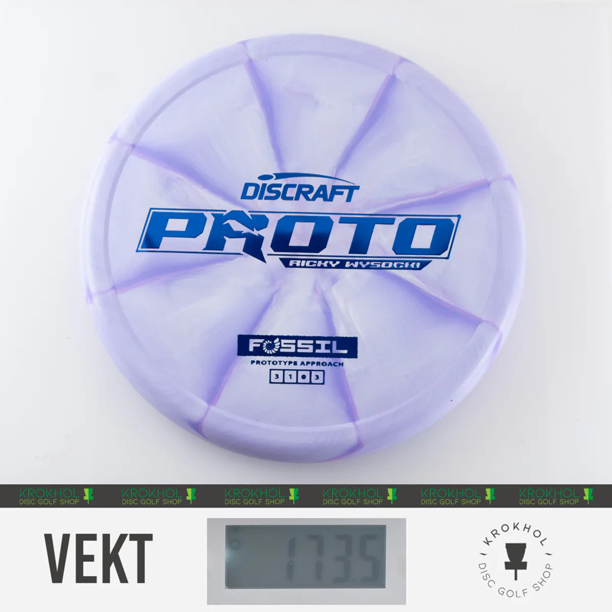 Prototype CT Swirl Fossil - Ricky Wysocki Proto - Krokhol Disc