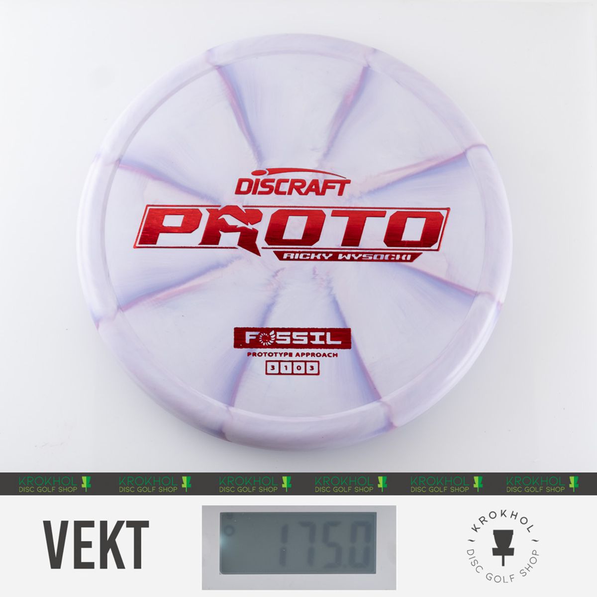 Prototype CT Swirl Fossil - Ricky Wysocki Proto - Krokhol Disc