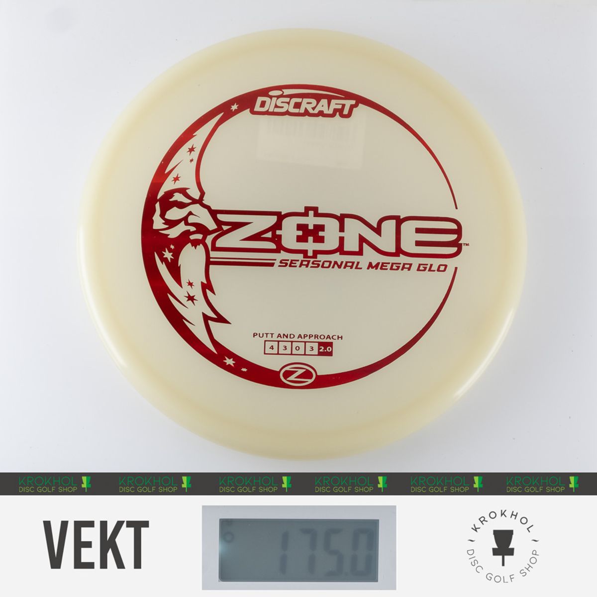 Discraft Mega Glo Z Zone – Overstable Putt‑and‑
