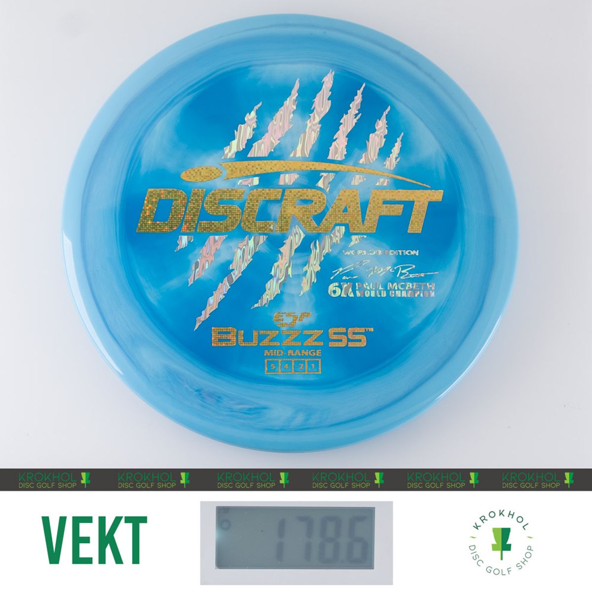 Discraft ESP Buzzz SS - Worlds Edition Midrange - Krokhol Disc