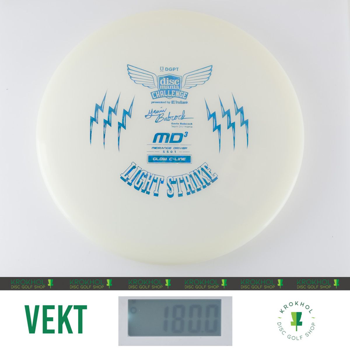 C-Line Glow MD3 - Discmania Challenge Fundraiser Light Strike